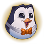 Pengu emocionado naranja