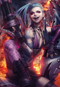 Jinx Poster (vom Riot-Künstler Stanley 'Artgerm' Lau)