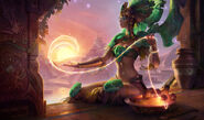 Sun Goddess Karma Update Splash Concept 4 (by Riot Artist Andrew Theophilopoulos)