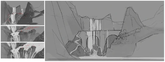 Freljord "Der Überfall" Konzept 4 (vom beauftragten Riot-Künstler Pawel Hordyniak)