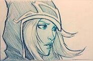 Ashe Sketch (by Riot Artist Michael 'IronStylus' Maurino)