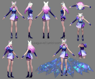 K/DA ALL OUT Ahri Model 1 (by Riot Artist Kylie Jayne Gage)