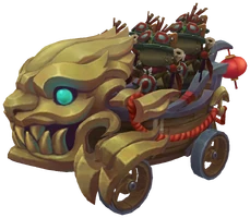 "Tempel der Lilie und des Lotus" Dummies Cart Render