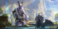 Spring Guardian "Legends of Runeterra" Splash Concept 2 (by Riot Contracted Artists Polar Engine)