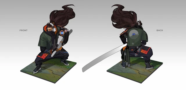 True Damage Yasuo Concept 4 (by Riot Artist Nancy Kim)