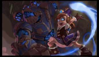 Hextech-Annie Splash Konzept 2 (vom Riot-Künstler Christian Fell)