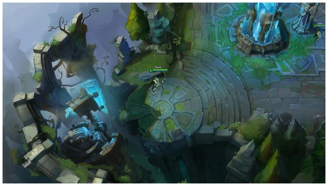 Summoner's Rift Update Environment Blue Base