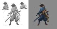 Yasuo "Ruined King" Concept (by Riot Contracted Artist Grace Liu)