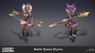 Battle Queen Qiyana Model 2 (by Riot Artist Kylie Jayne Gage)