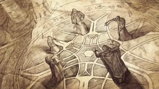 Illustration of a team of Summoners