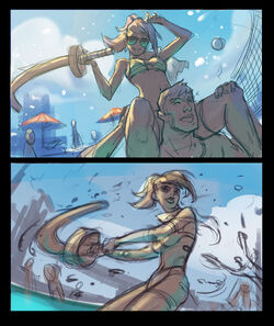 pics Pool Party Braum And Sett Splash Art pool party universe league of