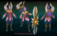 Order of the Lotus Irelia Model (by Riot Artist Maddy 'MissMaddy' Taylor Kenyon)