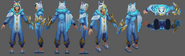 Pajama Guardian Ezreal Model 2 (by Riot Artist Andrey Petrashov)