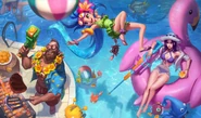 Rift Scuttler in the Pool Party Splash Art