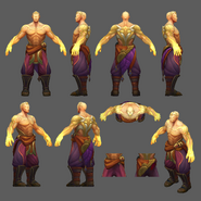 God Fist Lee Sin Model 5 (by Riot Artist Ryan Ribot)