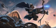 Icevale Archer "Legends of Runeterra" (Illustration par les artistes engagés par Riot de Sixmorevodka Studio)