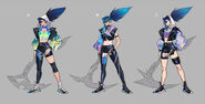 K/DA ALL OUT Akali Concept 3 (by Riot Artist Nancy Kim)