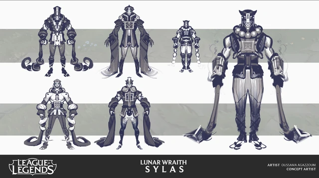 Концепт-арт Духа луны Сайласа 1 (Художник Riot Oussama Agazzoum)