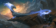 Whiteflame Protector "Legends of Runeterra" Illustration (by Riot Contracted Artist Aron Elekes)