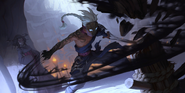 Shadow Apprentice "Legends of Runeterra" Illustration (by Riot Contracted Artist Dao Trong Le)