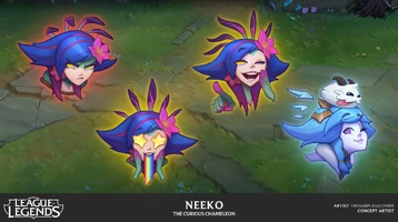 Neeko Emote Konzepts 3 (vom Riot-Künstler Oussama Agazzoum)