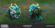 Shan Hai Scrolls Kog'Maw Concept 1 (by Riot Contracted Artist Epple Rice)