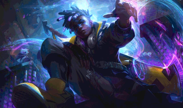 True Damage Ekko Splash Concept 3 (by Riot Artist Jeremy Anninos)