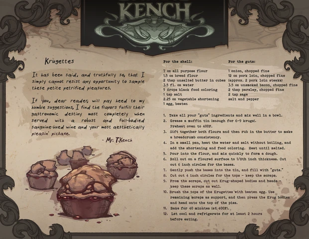 Grafika promocyjna Tahm Kencha Szefa Kuchni 1 (w wykonaniu Kienana 'Knockwurst' Lafferty)