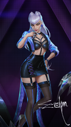 K/DA ALL OUT Evelynn Promo 8 (by Riot Artists Shawn Ignatius 'Mujumonster' Tan and Kan Liu)