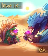 Rammus Valentines Day 2016 Card Promo (by Riot Contracted Artist Rachel J. Corey)