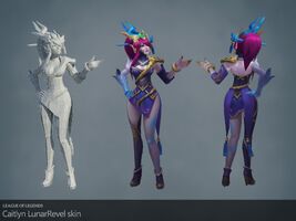 Lunar Wraith Caitlyn Model (vom Riot-Künstlers DragonFly Studio)