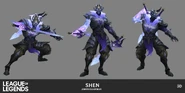 Ashen Guardian Shen Model 2 (by Riot Contracted Artist Kudos Productions)
