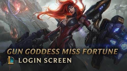 Gun Goddess Miss Fortune - Login Screen