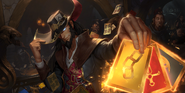 Twisted Fate "Legends of Runeterra" Illustration 2 (by Riot Contracted Artists Sixmorevodka Studio)