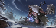 Ursine Spiritwalker "Legends of Runeterra" (Illustration par les artistes engagés par Riot de Wild Blue Studios)