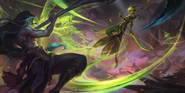 Master Yi "Legends of Runeterra" Illustration (by Riot Contracted Artists Kudos Productions)