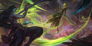 Master Yi "Legends of Runeterra" Illustration 2 (by Riot Contracted Artists Kudos Productions)