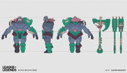 Worldbreaker Sion Concept 3 (by Riot Artist Oussama Agazzoum)