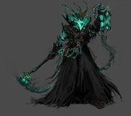 Thresh "The Chain Warden" Illustration 1 (by Riot Artist Efflam 'Du Couteau' Mercier)