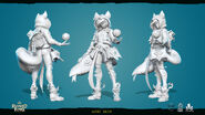 Tabletop Ahri "Ruined King" Model 5 (by Riot Contracted Artists DragonFly Studio)