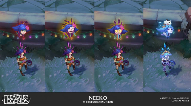 Neeko Emote Concepts 4 (by Riot Artist Oussama Agazzoum)