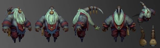 Bard Model (vom Riot-Künstler Josh 'GrumpyMonkey' Singh)