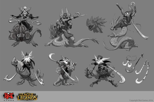 Concepto de Kled 10 (por la artista de Riot, Anna 'Newmilky' Nikonova)