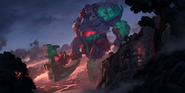 Worldbreaker Sion "Legends of Runeterra" Illustration 1 (by Riot Contracted Artists Caravan Studio)