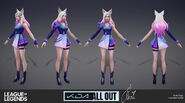 K/DA ALL OUT Ahri Model 5 (by Riot Artist Kylie Jayne Gage)