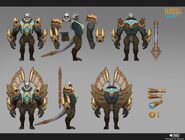 Hexplorer Galio "Wild Rift" Concept 2 (by Riot Contracted Artist Moxuan Zhang)