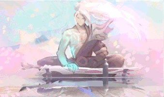 Seelenblumen-Yasuo Splash Konzept 2 (vom Riot-Künstler Jennifer Wuestling)