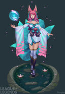 Spirit Blossom Ahri Model 4 (by Riot Artist Yekaterina Bourykina)