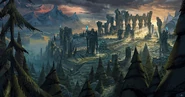 Summoner's Rift Update Landscape 4 (by Riot Artist Patrick Faulwetter)