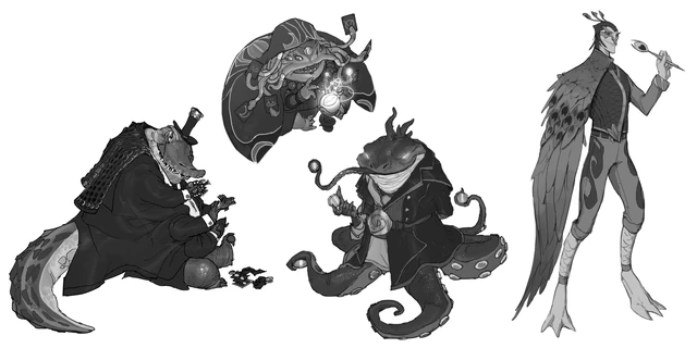 Concepto de Aguasturbias en "Legends of Runeterra" 2 (de los artistas bajo contrato de Riot de Sixmorevodka Studio)